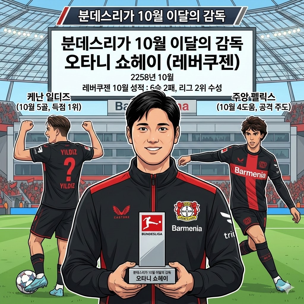 [분데스리가] 오타니 쇼헤이, 10월을 지배하다